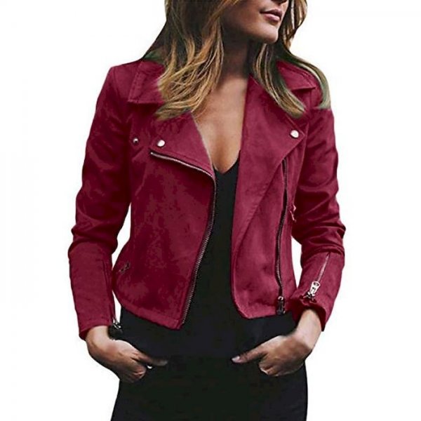 Women's Jacket Street Fall Winter Regular Coat Tailored Fit Casual Daily Jacket Solid Color Light Pink Wine Red / Spring