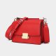 Chinese Red Quality Women's Bag Simple and Oil-fitting Single-shoulder Oblique Straddle Bag