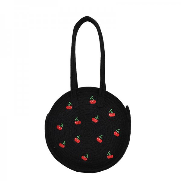 Large capacity cherry woven bag